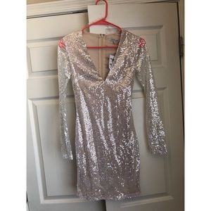 Charlotte Russe White sequin dress